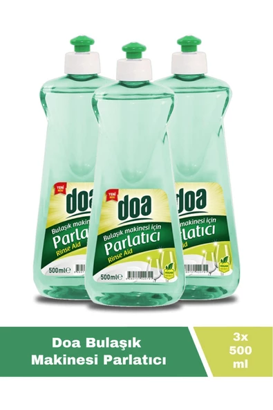 Doa Bulaşık Makinesi Parlatıcı 500 ML X3 Adet