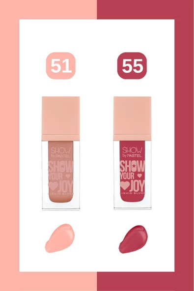 Show by Pastel Show Your Joy Liquid Blush Set - Likit Allık 51 + 55