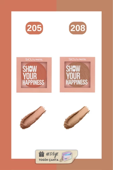 Show by Pastel Show Your Joy Liquid Blush Set - Allık 205 208 Togin Çanta Hediye