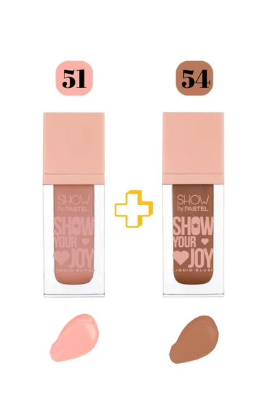 Show by Pastel Show Your Joy Liquid Blush Set - Likit Allık 51 + 54