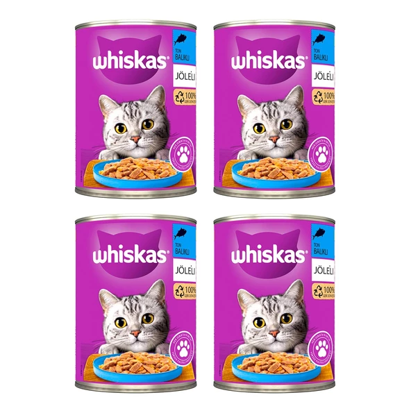 Whiskas Ton Balıklı Kedi Konserve 400 gr X 4 Adet