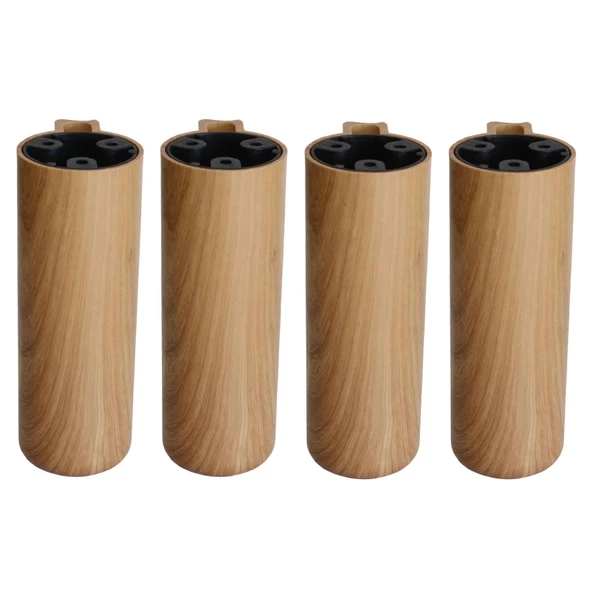 Kapsül Bohem Açık Ceviz 15 cm Mobilya Kanepe Koltuk Baza Yükseltici Yükseltme Ayağı Ayakları 4 Adet - 8