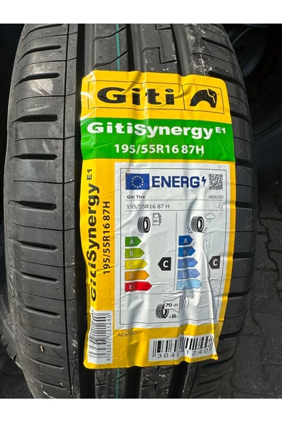 Giti 195/55 R 16 87H Synergy E1Yaz lastiği 2022 Üretim