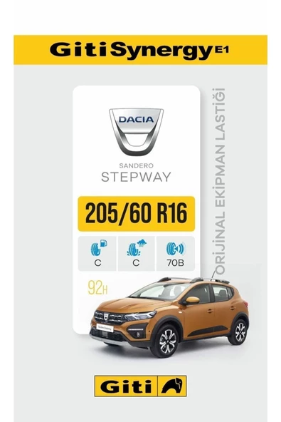 Giti 205/60 R16 92H Synergy E1 Yaz Lastiği 2024 Üretim - 5