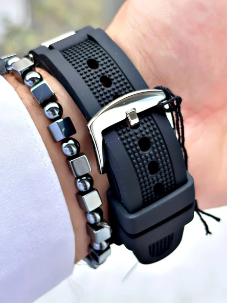 Ferrucci Function FCF.11550FS.03 Silikon Kordon Erkek Kol Saati - Resim 2