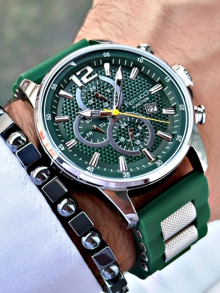 Ferrucci Function FCF.11550FS.04 Silikon Kordon Erkek Kol Saati ürün görseli