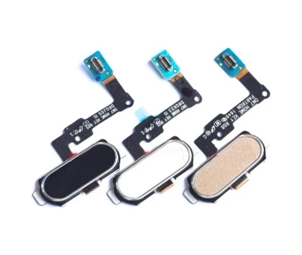 Gmr Samsung J7 Prime (SM-G610) Uyumlu Orta Tuş Home Tuş Flex Filmi Gold