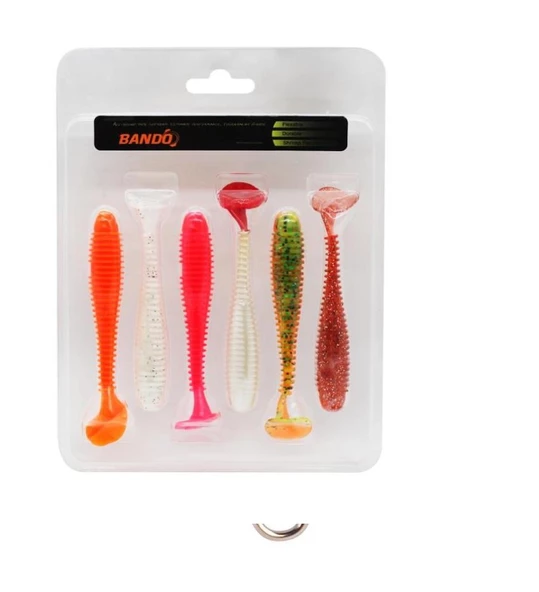 Bando Silikon Sahte Balık 95mm 6lı Paket