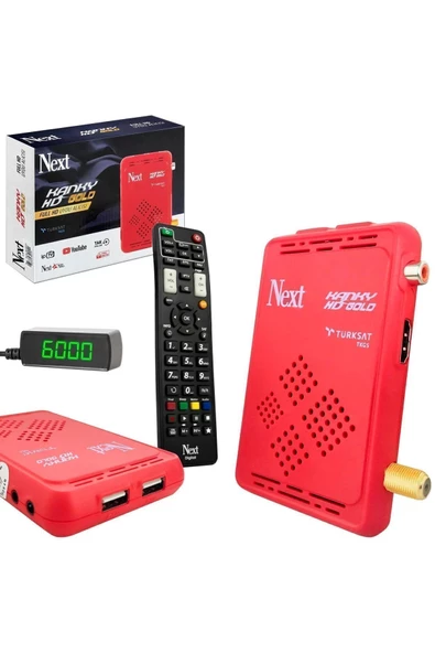 Next Kanky Gold Uydu Alıcı Mini Full Hd Iptv Wifi Youtube Destekli