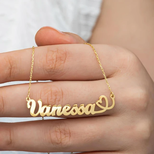 Kalpli 925 Gümüş İsimli Kolye ürün görseli 1