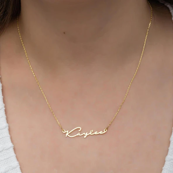 El Yazısı  925 Gümüş İsimli Kolye ürün görseli 1