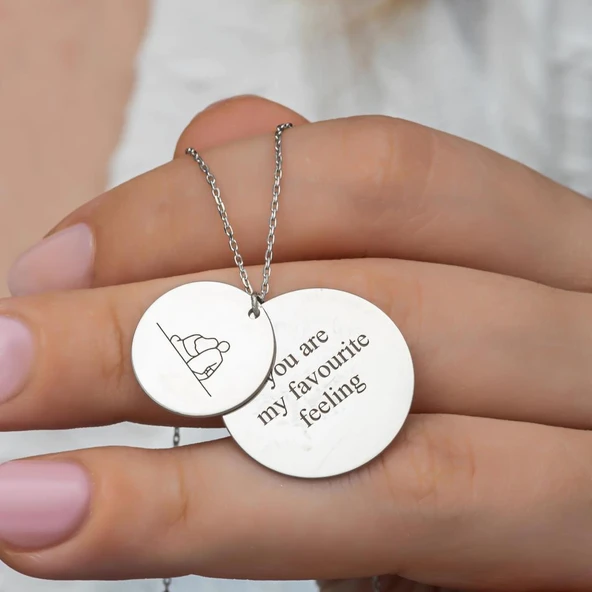 2 Plaka 925 Gümüş İsimli Kolye ürün görseli 1