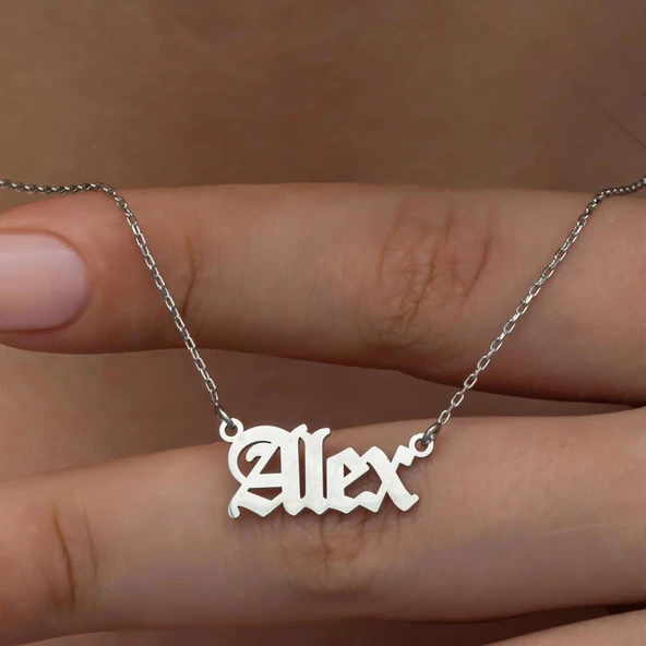 925 Gümüş İsimli Kolye ürün görseli 1