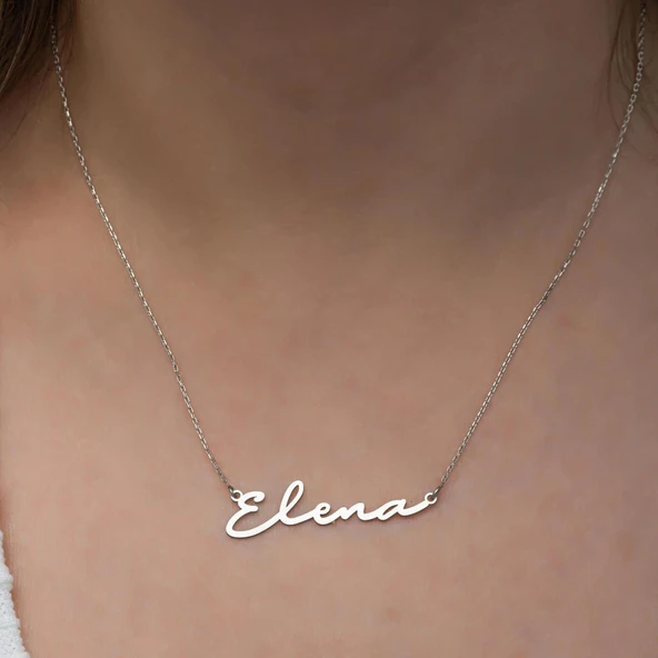 El Yazısı  925 Gümüş İsimli Kolye ürün görseli 1