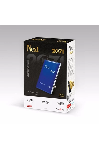 Next 2071 Hd + H 265 + Wifi Adaptör Hediye +Çanaksız Internet