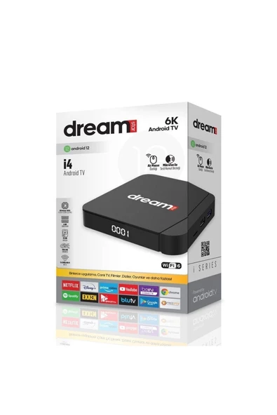 Dreamstar 6k Ultra Hd 4 Gb Ram 32 Gb Hafıza Android Tv Box (android 12) I-4 4-32