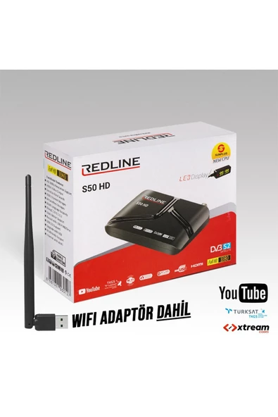 Redline S50 Hd 1 Yıl Free Ip + Wireless Adaptör