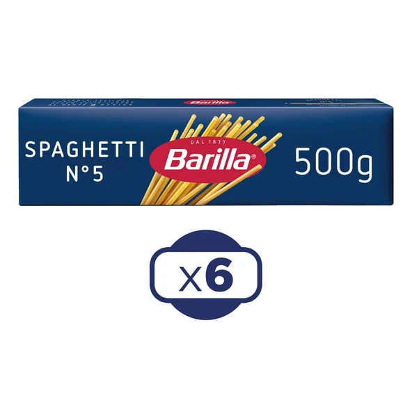 Barilla Spagetti No.5 500 G X 6 Adet ürün görseli