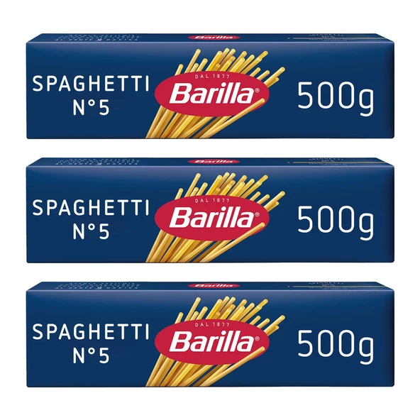 Barilla Spagetti No.5 500 G X 3 Adet