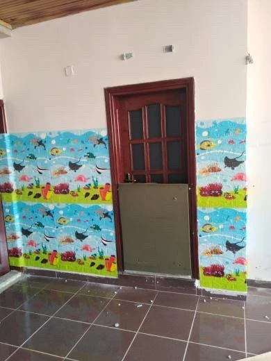 Renkli Duvarlar 70x77cm (0,53m2) Kendinden Yapışkanlı Çocuk Odası Esnek Sünger Duvar Paneli - Resim 6