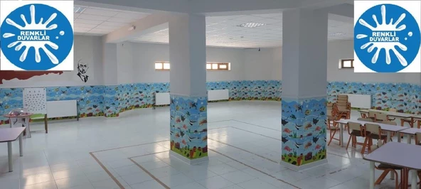 Renkli Duvarlar 70x77cm (0,53m2) Kendinden Yapışkanlı Çocuk Odası Esnek Sünger Duvar Paneli - Resim 7