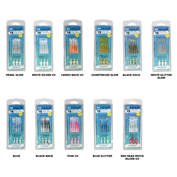 Ryuji V8 8cm 5,5g LRF Silikon Yem Red Head White Silver - 2