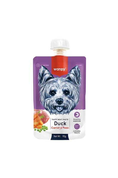 Wanpy Taze Ördekli&havuçlu Köpek Et Mezesi 90 gr