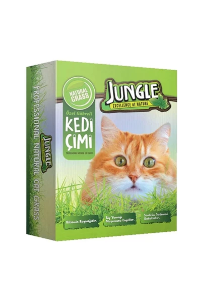 mikudesign Jungle Kedi Çimi Kutulu (fileli) 6'lı