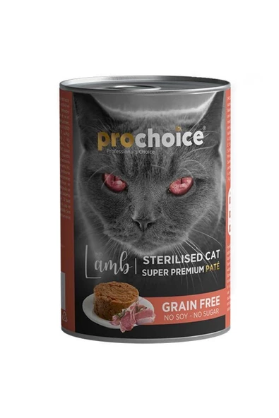 ProChoice Pro Choice Sterilised Kuzulu Kısırlaştırılmış Konserve Kedi Maması 400 Gr