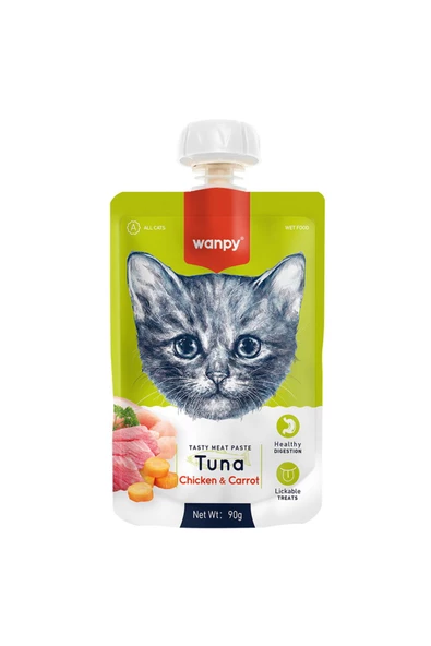 Wanpy Taze Ton Balıklı&tavuklu Kedi Et Ezmesi 90 gr