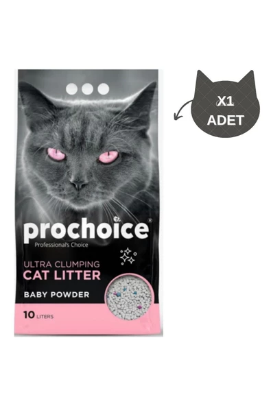 PROCHOİSE Ada Petshop Prochoice Bentonit Cat Litter Baby Powder Kedi Kumu (10 L)