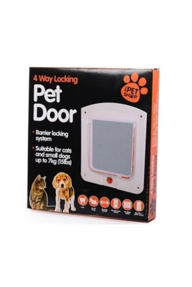 petdoor Pet Door 4 Yollu Kedi Kapısı 22x20x3 Cm