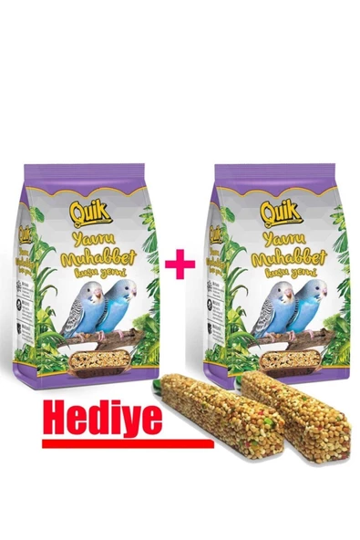 depopetshop Quik Yavru Muhabbet Kuşu Yemi 400 gr X 2 Adet