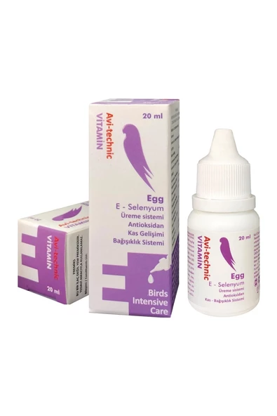 Avi Technic Vitamin E Selenyum Kuş Üreme Ve Kas Gelişimi 20 Cc