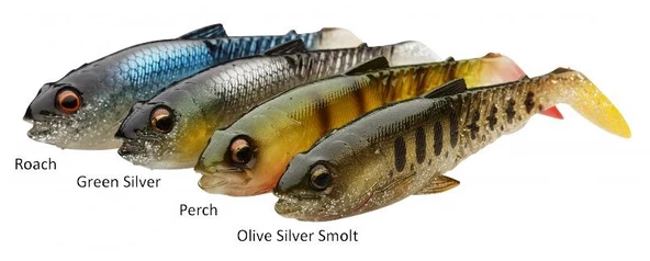 Craft Cannibal Paddletail 12.5 Cm 20 Gr Clear Water Mix 4 Adet Silikon Yem