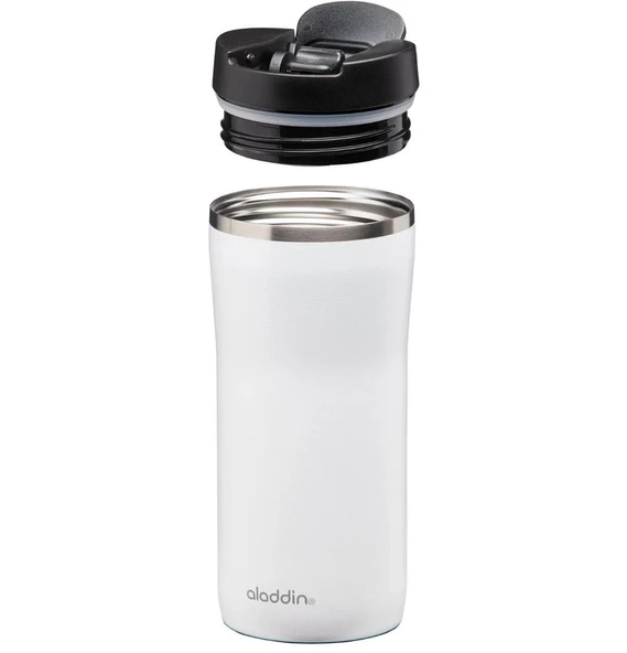 Aladdin 10-09363-006 Mocca Thermavac Leak-Lock Çelik Termos Bardak 0.35L Beyaz - 4