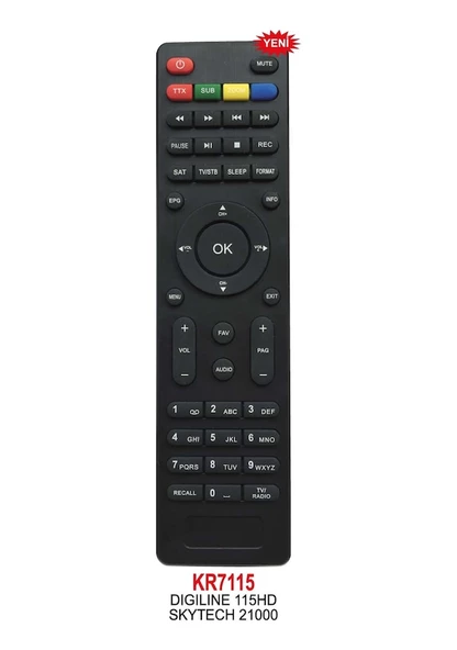Digiline 115 Hd Uydu Cihazı Kumandası