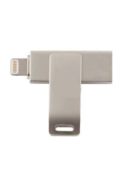 64 Gb Lightnibg Girişili Otg Metal Flash Bellek Usb2.0