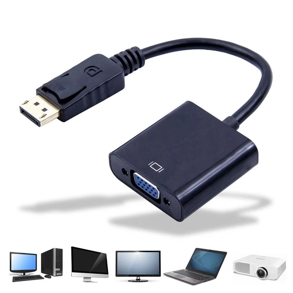 Displayport To Vga Çevirici Adaptör Display Erkek Vga Dişi - 4