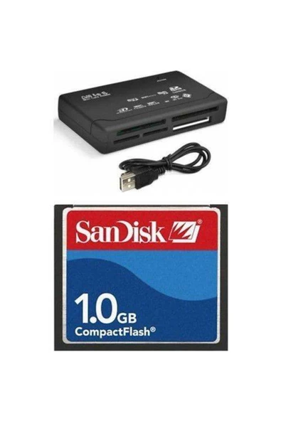 Pmr 1 Gb Compact  Flash Sandisk Hafıza Kartı - Usb 2.0  Cf Kart Okuyucu