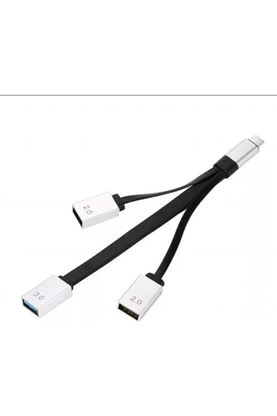 Type C 3 In 1 Usb Hub Splitter