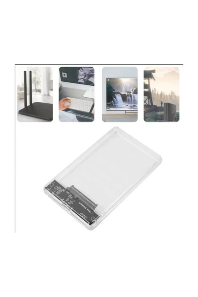 Usb 3.0 Taşınabilir Hardisk Kutusu Şeffaf Kutu - 4