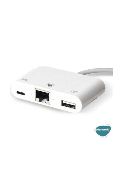 İphone Lightning Etherent Çevirici - Usb Girişi