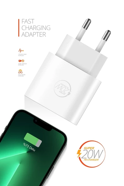 20W Type C Giriş Hızlı Şarj Başlığı Rx20 - 3