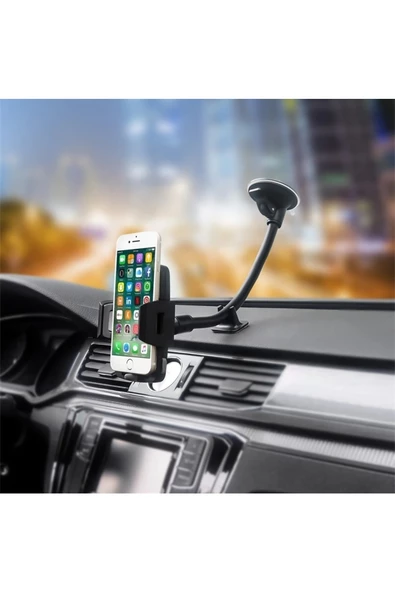 Pmr Y07-R Araç İçi Torpido Ve Havalandırma İçin Telefon Tutucu Premium Seri - 5