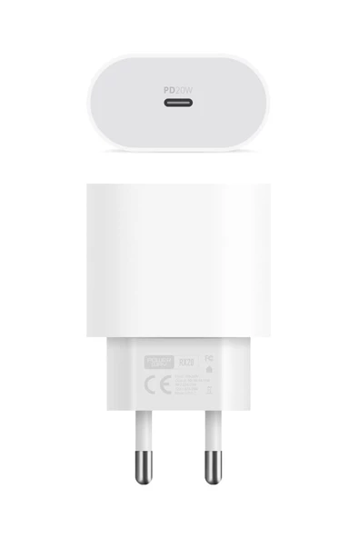 20W Type C Giriş Hızlı Şarj Başlığı Rx20 - 4