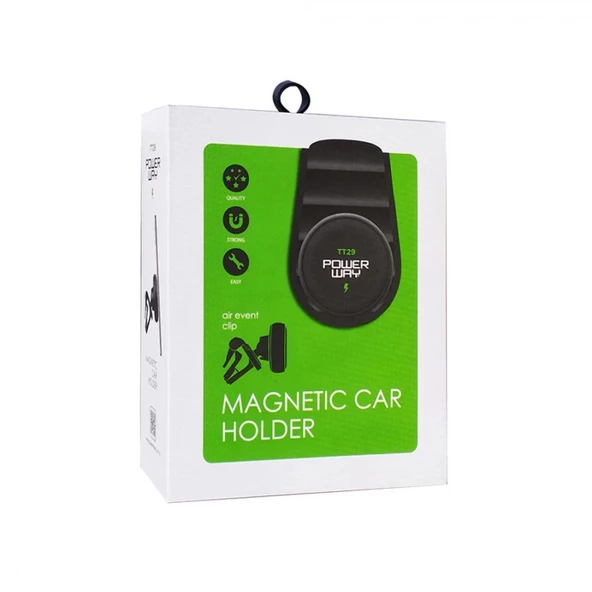 Powerway Tt29 Araç İçi Telefon Mıknatıslı Tutucu Havalandırma İçin Desteli - 2