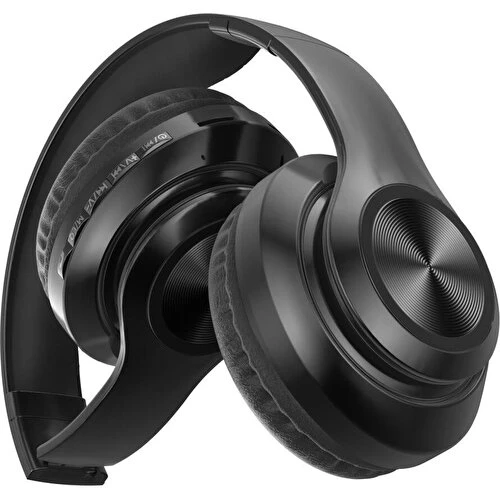 Maxron P68 8D Surroundbass Kafa Üstü Bluetooth Stereo Kulaklık+Micro Sd Kart Yuvası Siyah - 3