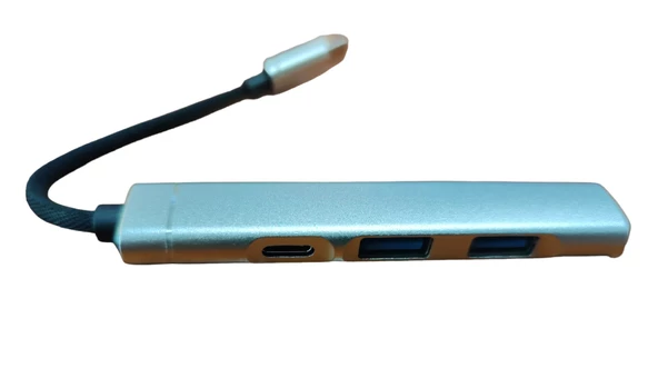 Type C 4 İn 1 Hub PD-2xUsb 3.0-3.5 mm ses girişi - 2