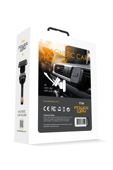 Powerwat Tt39 Ultra Lüks Araç İçi Mıknatıslı Ayarlanabilir Telefon Tutucu Tüm Havalandırma Izgarası Uyumlu - 5